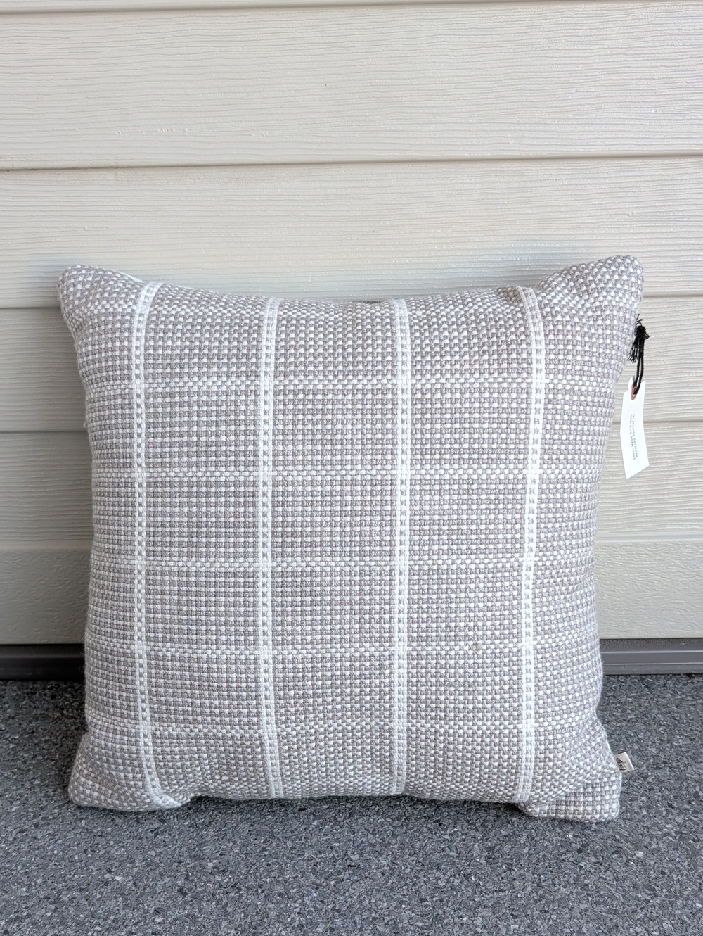 Magnolia Hearth & Hand Gray/White Indoor/Outdoor Pillow
